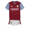 Aston Villa Hjemmedraktsett Barn 2022-23 Kortermet (+ korte bukser)